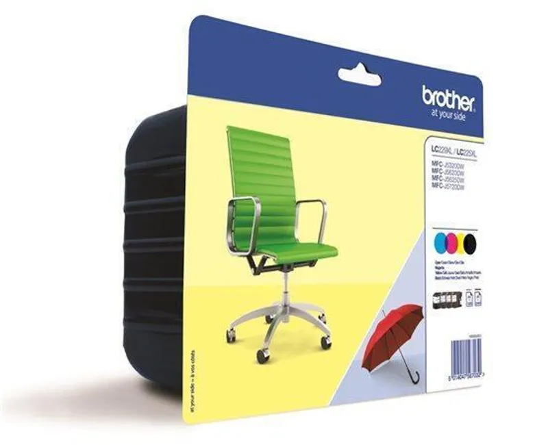 Hlavný obrázok produktu LC229XLB+LC225XLCMY Inkjet cart. pro multipack MFC-J4420DW, BROTHER b+c+m+y, 1*2400 str.,3