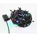 Ďalší obrázok produktu LED osvetlenie, reťaz, 10m, 220-240 V (50-60Hz), 6W, multicolor, zelený kábel, 30000h, 100