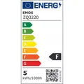 Ďalší obrázok produktu LED žiarovka EMOS Lighting E14, 230V, 5W, 470lm, 2700k, teplá biela, 30000h, Classic Candle