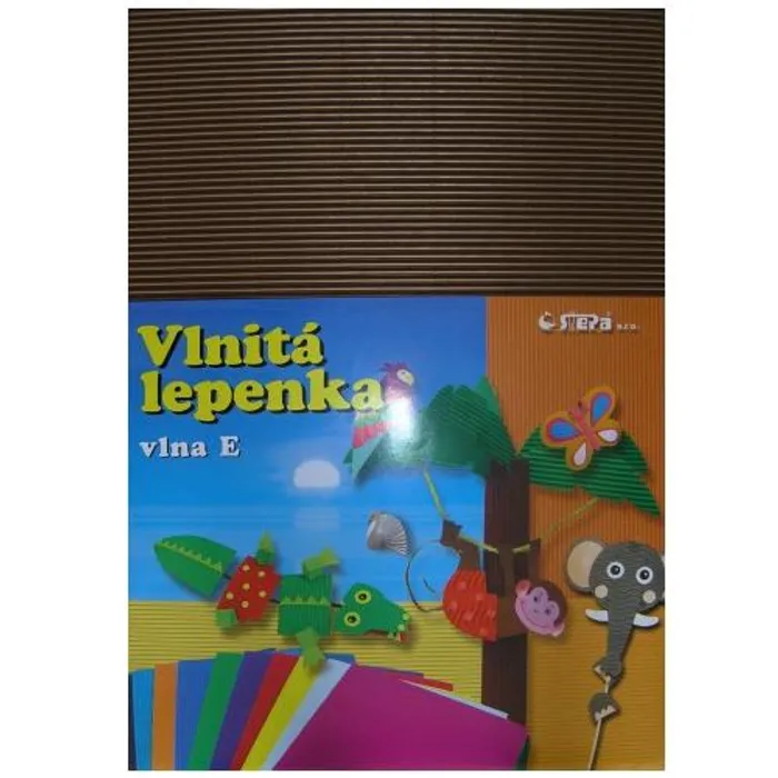 Hlavný obrázok produktu Lepenka E-Welle 260g 34,5 x 24,5cm rovná-hnědá 10 listů