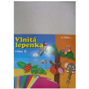 Lepenka E-Welle 260g 34,5 x 24,5 cm rovná-strieborná 10 listov
