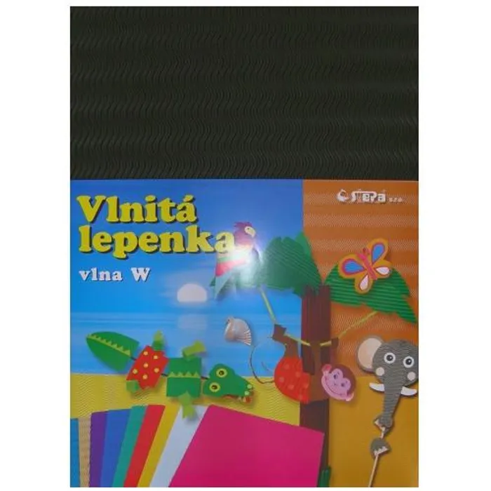 Hlavný obrázok produktu Lepenka W-Welle 260g 34,5 x 24,5cm zvlněná-černá 10 listů