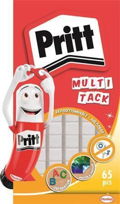 Hlavný obrázok produktu Lepicí guma, 65ks/balení, Pritt "Multi Tack", HENKEL