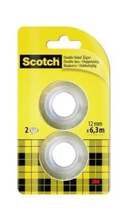 Hlavný obrázok produktu Lepicí páska oboustranná, náhradní, 12mm x 6,3m, 3M/SCOTCH [2 ks]