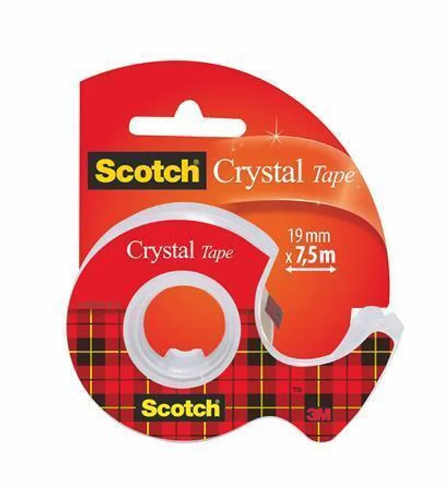 Hlavný obrázok produktu Lepicí páska s odvíječem, 19mm x 7,5m, 3M/SCOTCH "Crystal"