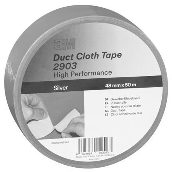 Hlavný obrázok produktu Lepicí páska, stříbrná, vinyl, 48 mm x 50 m, 3M SCOTCH