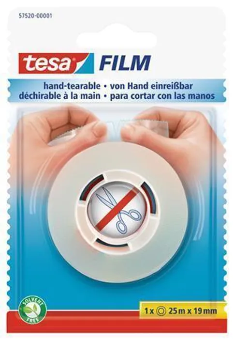 Hlavný obrázok produktu Lepicí páska "Tesafilm 57520", průhledná, 19 mm x 25 m, TESA
