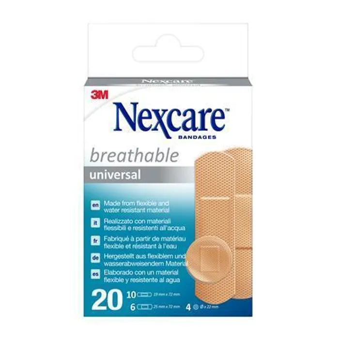 Hlavný obrázok produktu Leukoplast "Nexcare Universal", voděodolná, 20ks, 3M