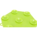 Lick´n´Snack HEXAGON s prísavkami - podložka na pomalé kŕmenie, 17 cm, TPR/plast, zelená