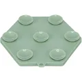 Lick´n´Snack HEXAGON s prísavkami - podložka na pomalé kŕmenie, 17 cm, TPR/plast, zelená