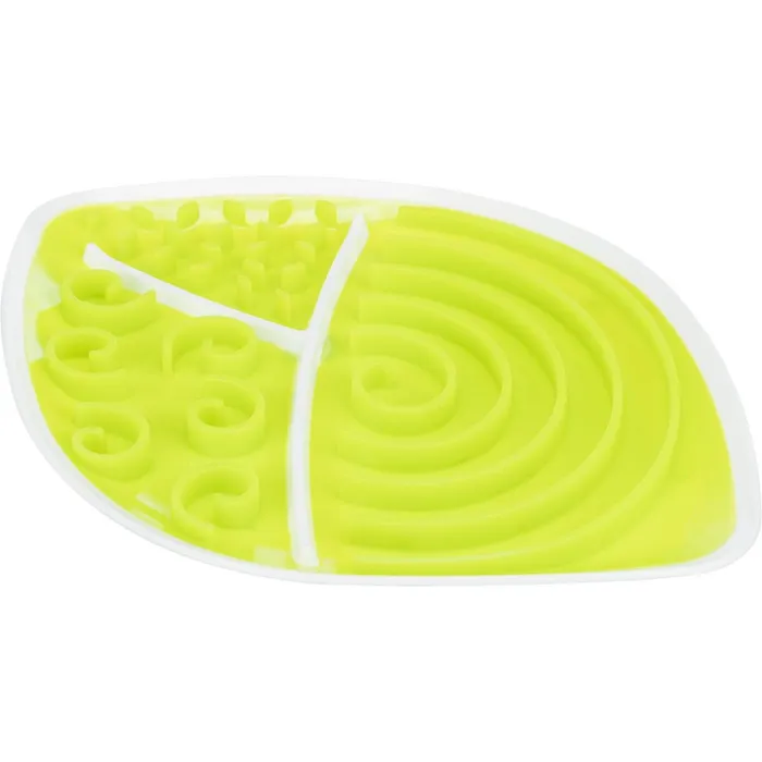 Hlavný obrázok produktu Lick´n´Snack LIST - talíř k pomalému krmení, 28 x 21 cm, TPR/plast