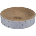 LILLY okrúhly škrabací pelech s katnipom, o 45 × 10 cm, kartón, lila