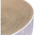LILLY okrúhly škrabací pelech s katnipom, o 45 × 10 cm, kartón, lila