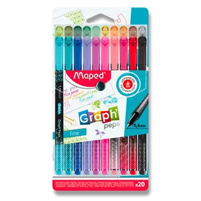 Liner Maped Graph´Peps Deco sada 20 farieb