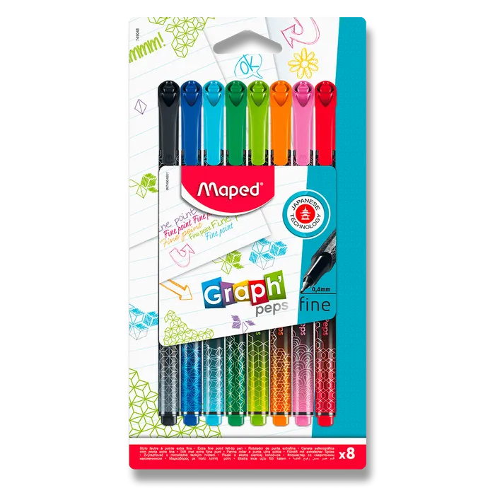 Hlavný obrázok produktu Liner Maped Graph´Peps Premium - sada, 8 ks