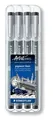 Liner Pigment Liner, sada, čierna, STAEDTLER