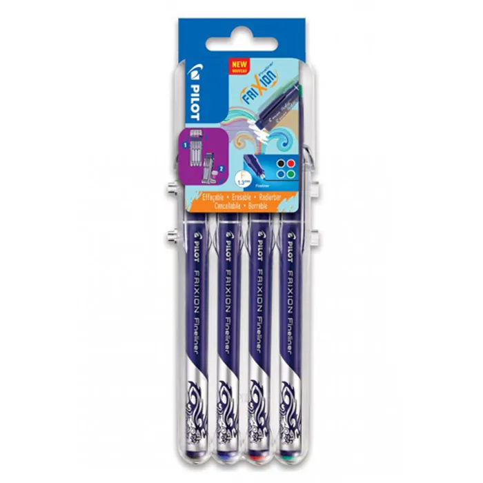 Hlavný obrázok produktu Liner Pilot 4104 Frixion Fineliner sada 4 barev, Basic