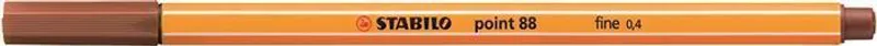 Hlavný obrázok produktu Liner "Point 88", světle hnědá (sanguine), 0,4 mm, STABILO