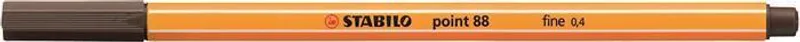 Hlavný obrázok produktu Liner "Point 88", tmavě hnědá (umber), 0,4 mm, STABILO