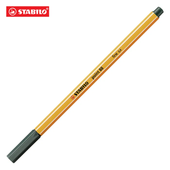 Hlavný obrázok produktu Liner "Point 88", tmavě zelená, 0,4mm, STABILO