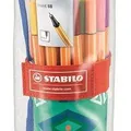 Ďalší obrázok produktu Liner - sada „Point 88 Festival Spirit“, 0,4 mm, v tyrkysovom rolovacom púzdre, STABILO