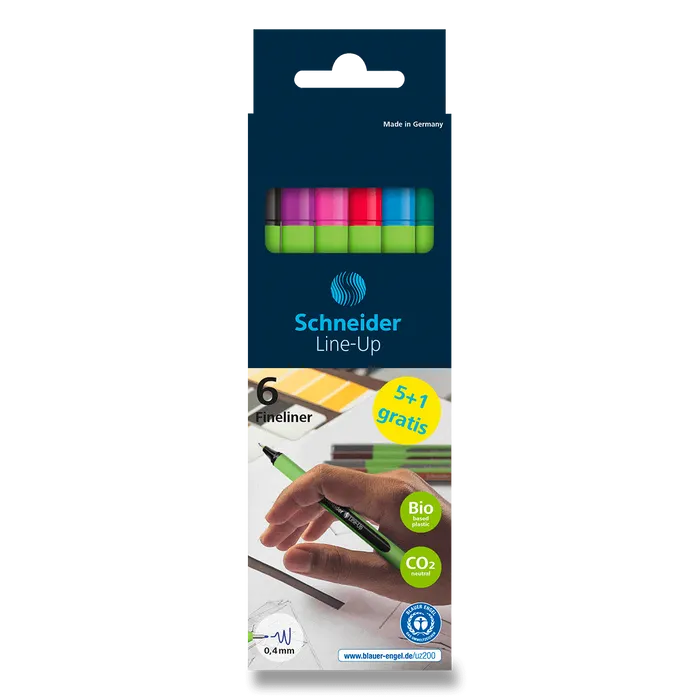 Hlavný obrázok produktu Liner Schneider Line-up sada, 6 ks, zakladní barvy