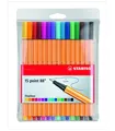 STABILO point 88 15 ks Súprava vrátane 5 Neon Farieb