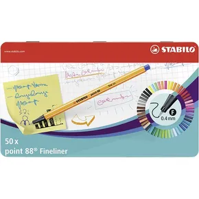 STABILO point 88 50 ks Súprava v plechu
