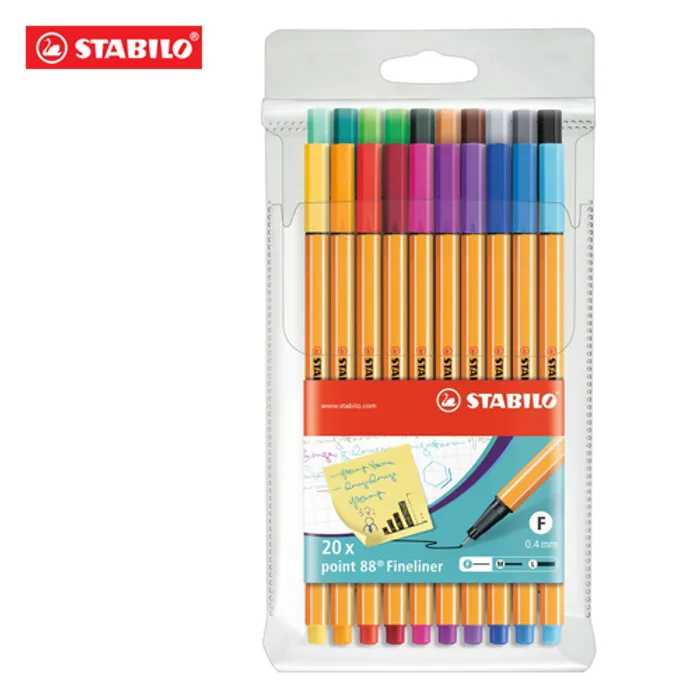 Hlavný obrázok produktu Liner Stabilo Point 88 pouzdro 20 barev