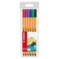 Liner "Point 88", 6 farieb, 0,4mm, STABILO