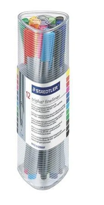 Hlavný obrázok produktu Liner "Triplus 334", sada, 12 barev, 0,3 mm, STAEDTLER