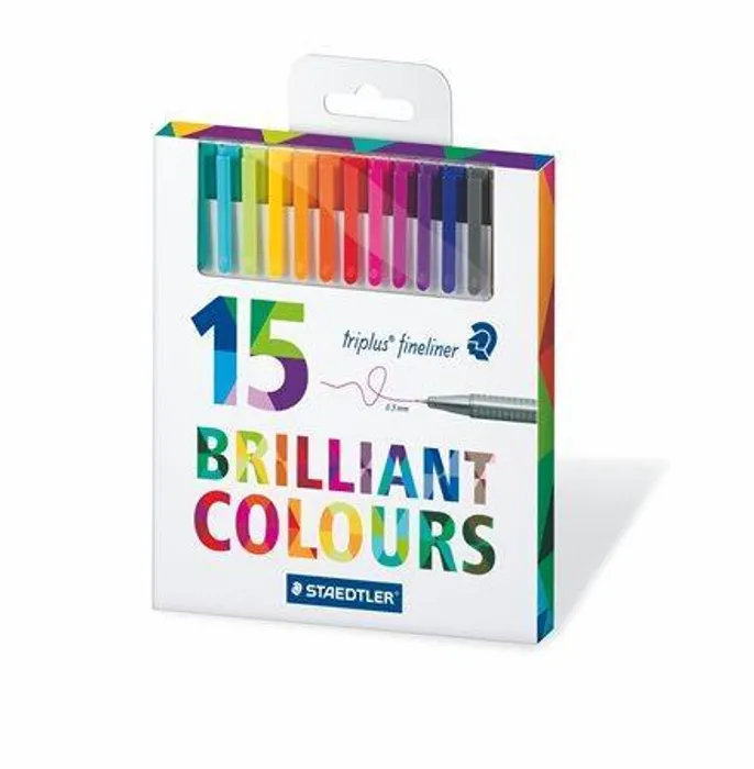Hlavný obrázok produktu Liner "Triplus 334", sada - 15ks, různé barvy, 0,3 mm, STAEDTLER