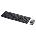 Logitech MK270, sada klávesnice s bezdrôtovou laserovou myšou, AAA, CZ, multimediál., 2.4 [GHz], bezdrôtová, čierna