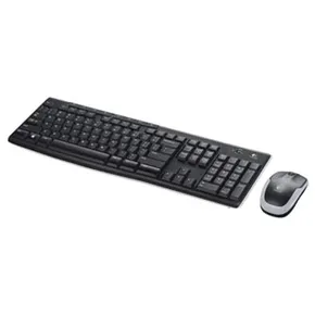 Logitech MK270, sada klávesnice s bezdrôtovou laserovou myšou, AAA, CZ, multimediál., 2.4 [GHz], bezdrôtová, čierna