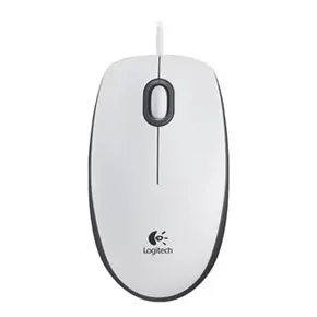 Logitech Myš B100, 800DPI, optická, 3tl., drôtová USB, biela