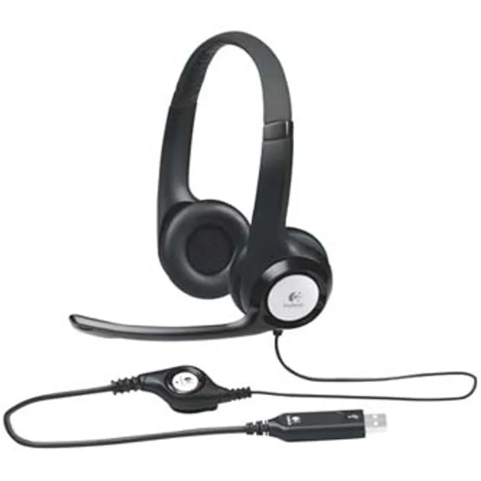 Hlavný obrázok produktu Logitech Stereo H390, sluchátka s mikrofonem, ovládání hlasitosti, černá, USB