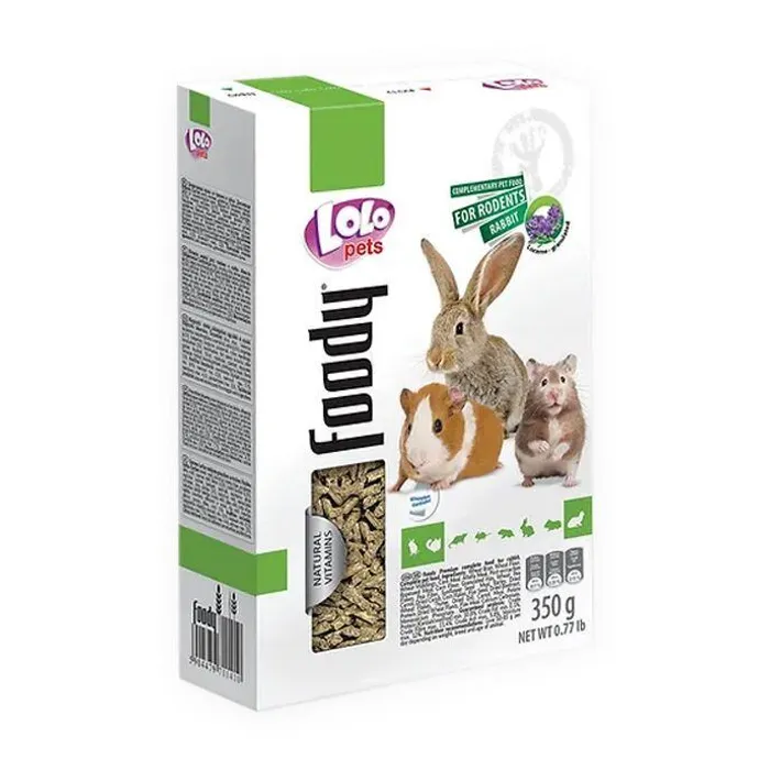 Hlavný obrázok produktu LOLO BASIC granulovaná vojtěška pro hlodavce 350 g krabička