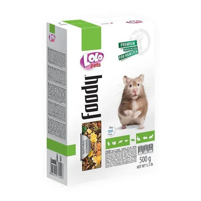 Hlavný obrázok produktu LOLO BASIC kompletní krmivo pro křečky 500 g krabička