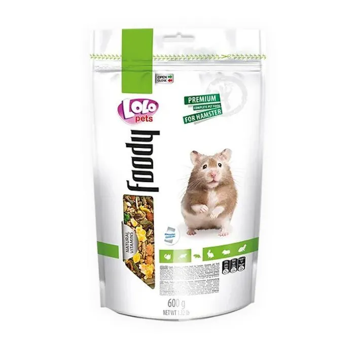 Hlavný obrázok produktu LOLO BASIC kompletní krmivo pro křečky 600 g Doypack