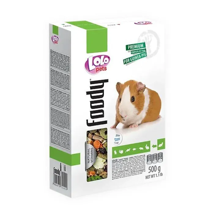 Hlavný obrázok produktu LOLO BASIC kompletní krmivo pro morčata 500 g krabička