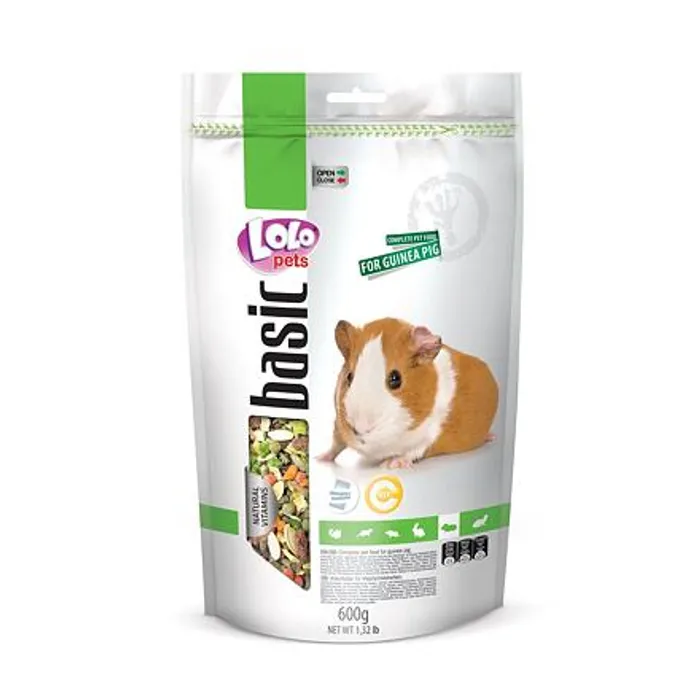 Hlavný obrázok produktu LOLO BASIC kompletní krmivo pro morčata 600 g Doypack