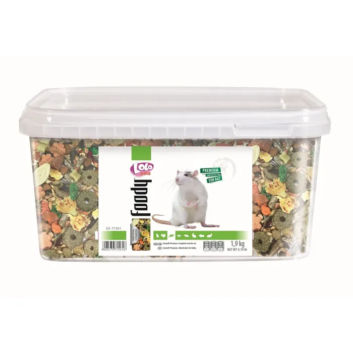 Hlavný obrázok produktu LOLO BASIC kompletní krmivo pro potkany 3 L, 1,9 kg kyblík