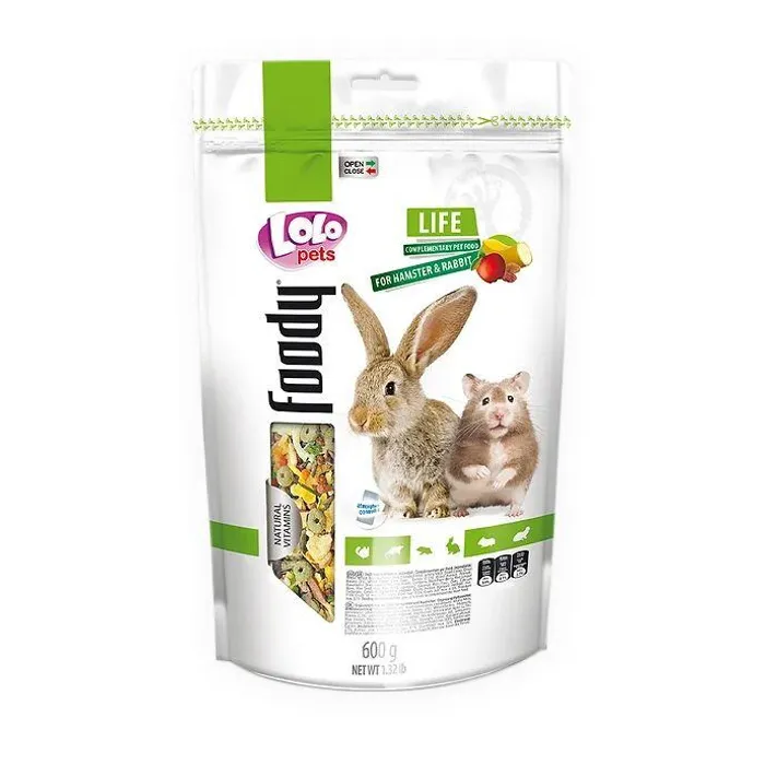 Hlavný obrázok produktu LOLO BASIC ovocné krmivo pro králíky a křečky 600g Doypack