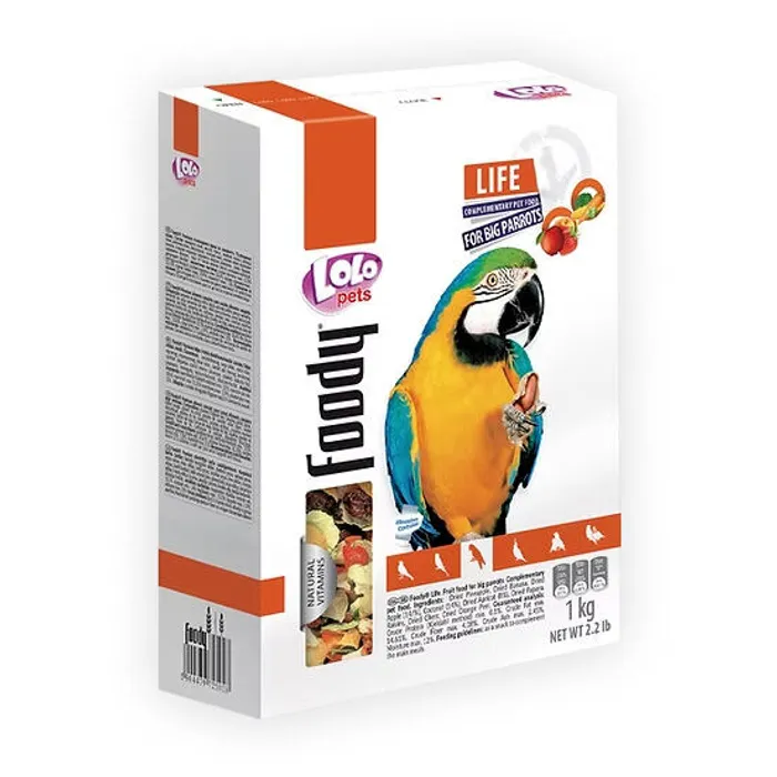 Hlavný obrázok produktu LOLO BASIC zeleninovo/ovocné krmivo pro velké papoušky 900 g