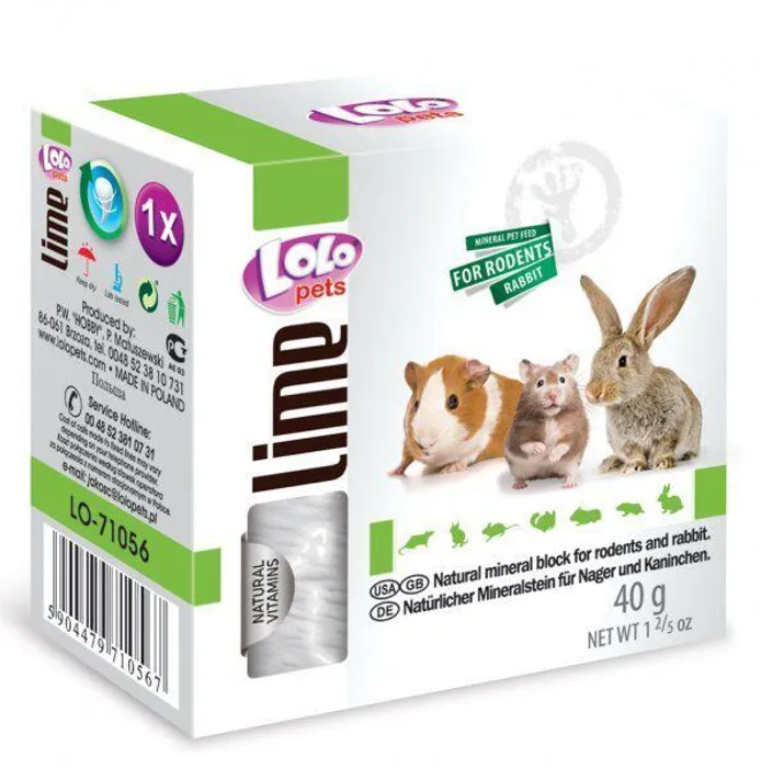Hlavný obrázok produktu LOLO přírodní minerální kámen pro hlodavce 40 g