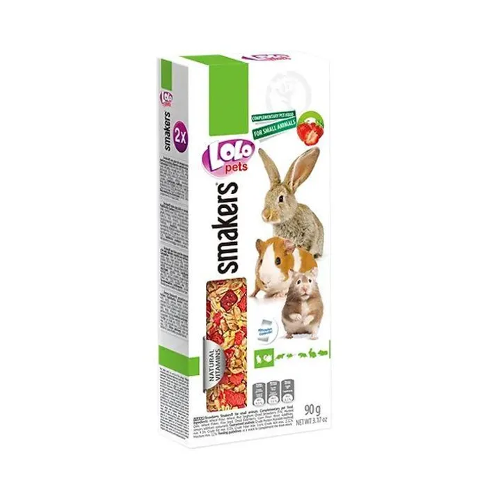 Hlavný obrázok produktu LOLO SMAKERS 2 klasy jahodové pro hlodavce 90 g