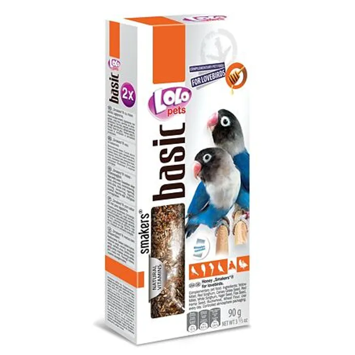 Hlavný obrázok produktu LOLO SMAKERS 2 klasy medové pro agapornisy 90 g