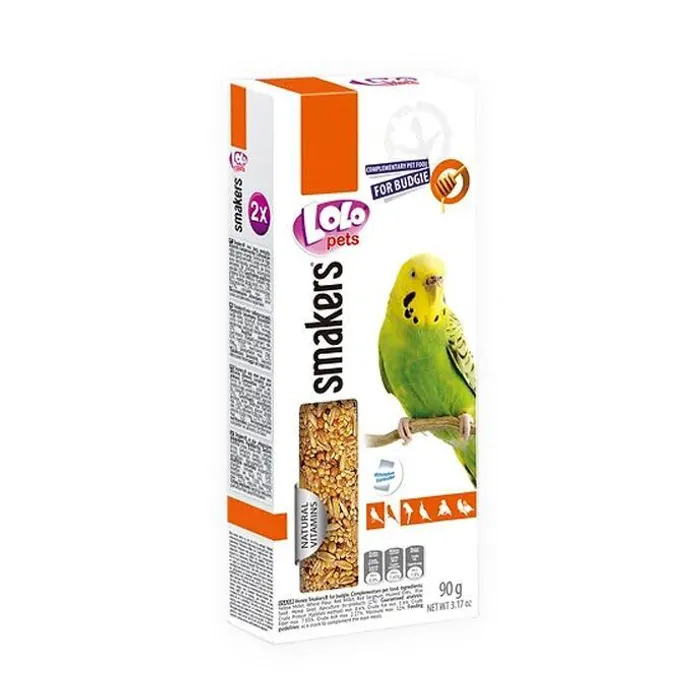 Hlavný obrázok produktu LOLO SMAKERS 2 klasy medové pro andulky 90 g
