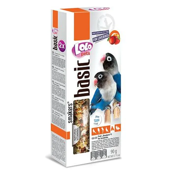 Hlavný obrázok produktu LOLO SMAKERS 2 klasy ovocné pro agapornisy 90 g