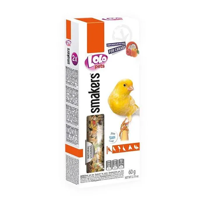 Hlavný obrázok produktu LOLO SMAKERS 2 klasy ovocné pro kanáry 60 g
